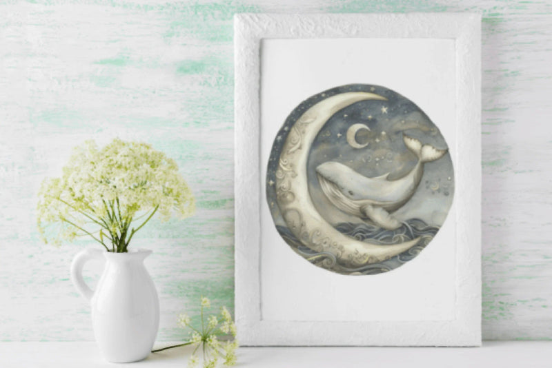 Whimsical Whales Clipart Bundle - CraftNest - Digital Crafting and Art
