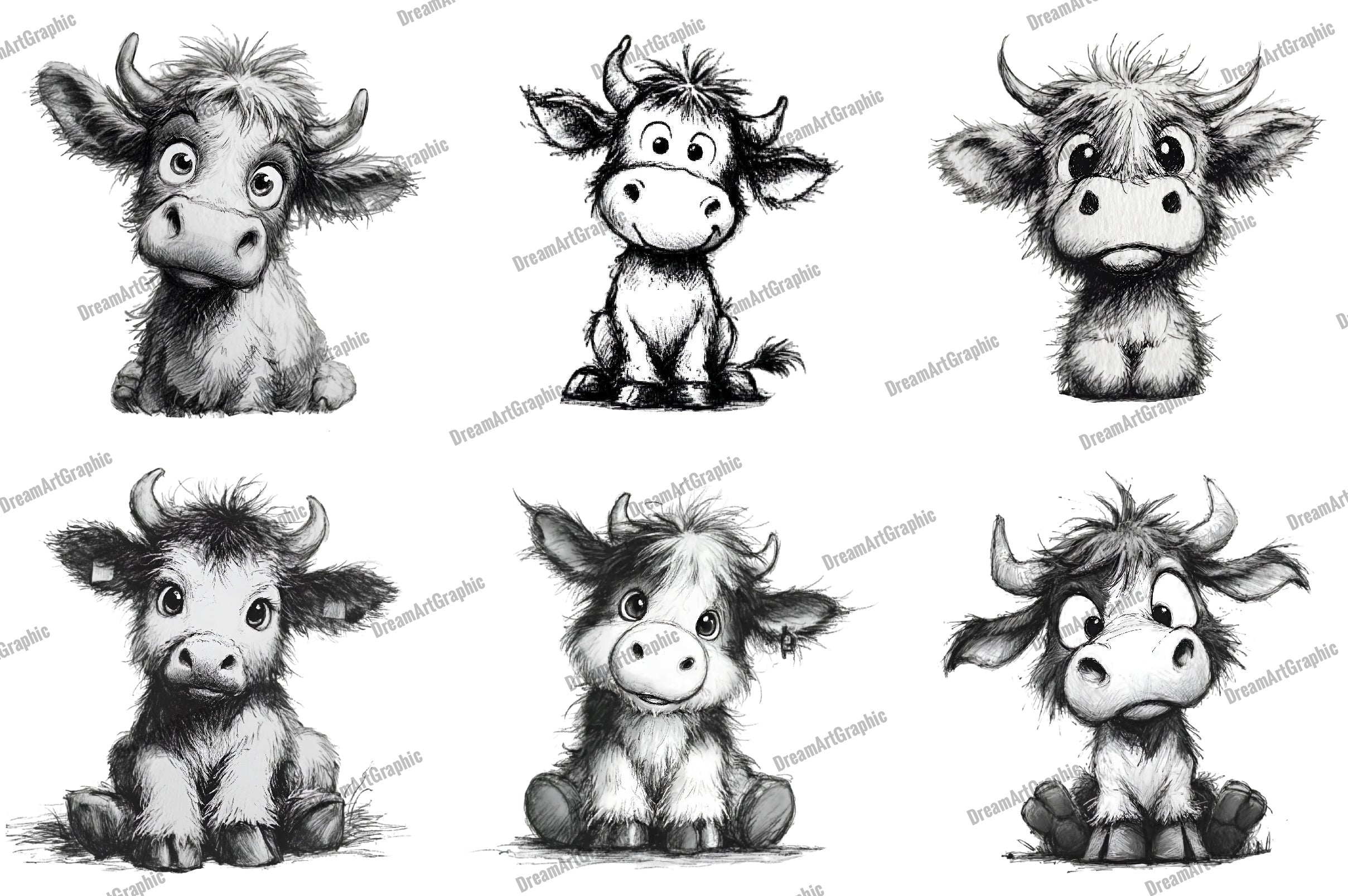 Whimsical Baby Animal Clipart Bundle