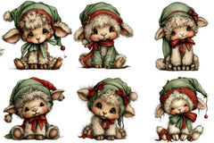 Whimsical Christmas Animals Clipart Bundle - CraftNest - Digital Crafting and Art