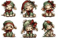 Whimsical Christmas Animals Clipart Bundle - CraftNest - Digital Crafting and Art