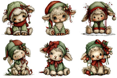 Whimsical Christmas Animals Clipart Bundle - CraftNest - Digital Crafting and Art