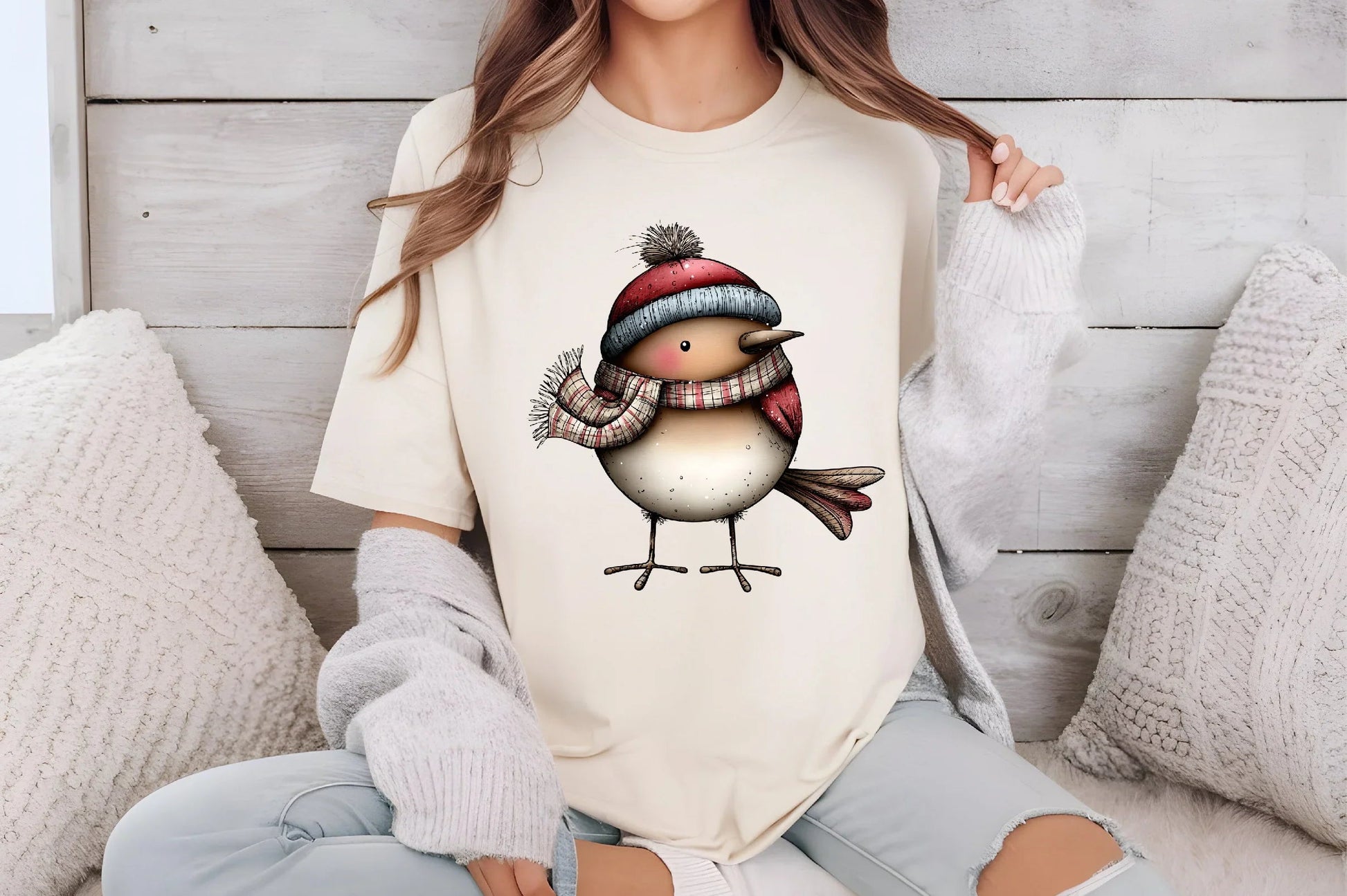 Whimsical Christmas Bird Clipart Bundle - CraftNest - Digital Crafting and Art