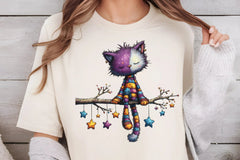 Whimsical Christmas Cat Clipart Bundle - CraftNest - Digital Crafting and Art