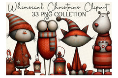 Whimsical Christmas Clipart Bundle - CraftNest - Digital Crafting and Art