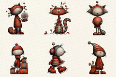 Whimsical Christmas Clipart Bundle - CraftNest - Digital Crafting and Art