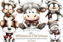 Whimsical Christmas Design Clipart Bundle - CraftNest - Digital Crafting and Art