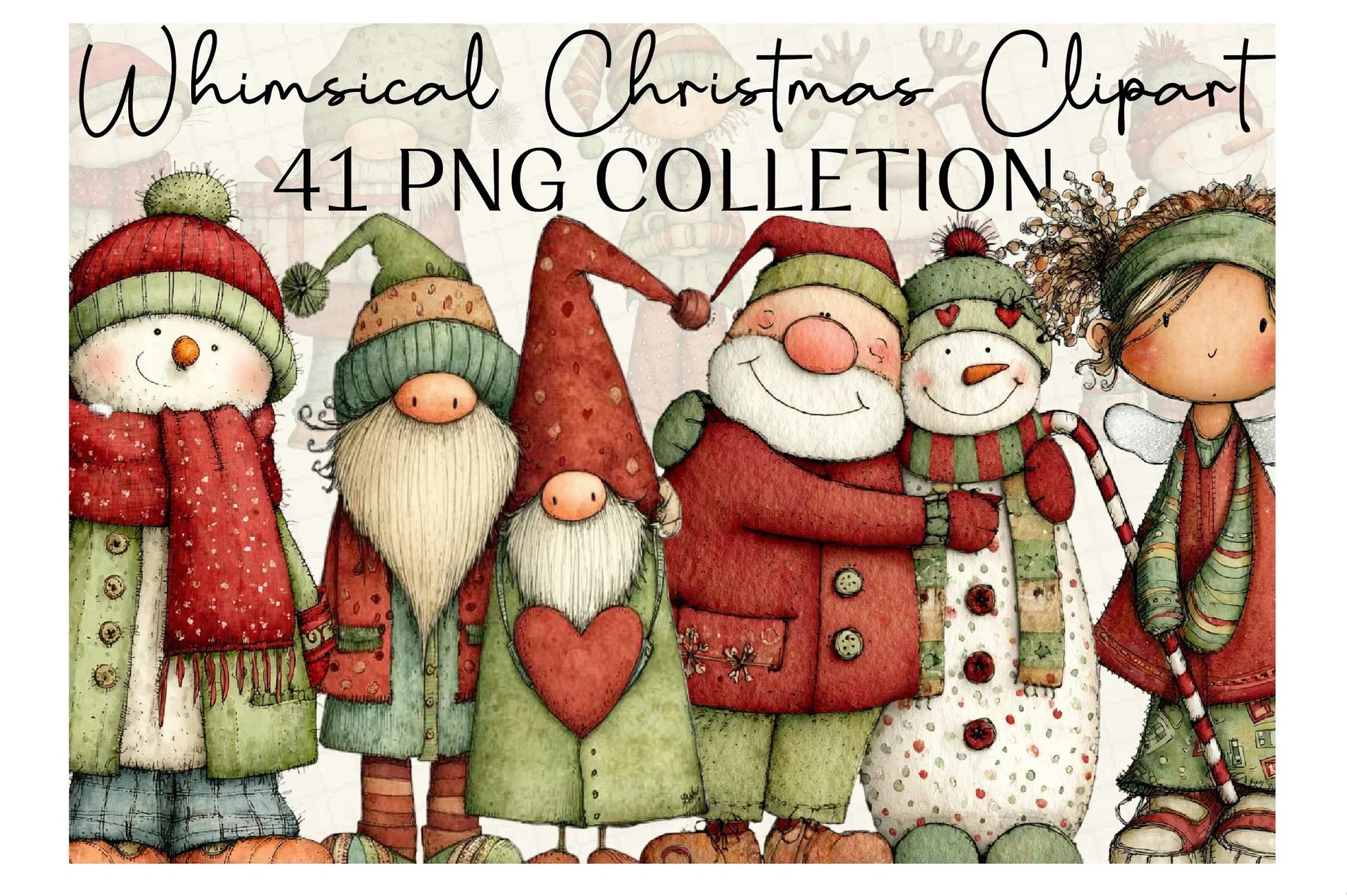 Whimsical Christmas Clipart Bundle - CraftNest - Digital Crafting and Art