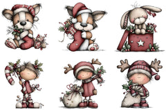Whimsical Christmas Clipart Bundle - CraftNest - Digital Crafting and Art