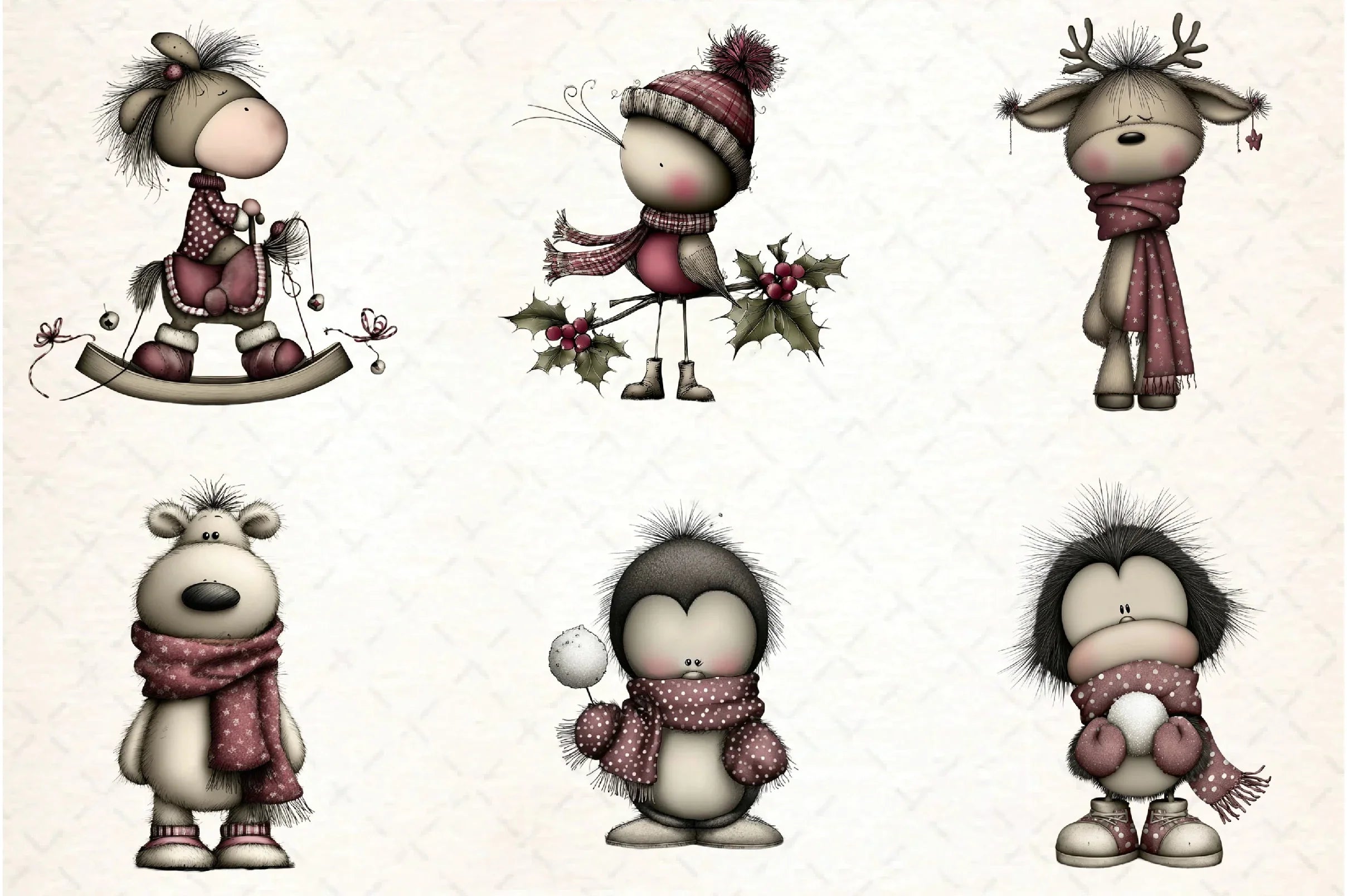 Whimsical Christmas Design Clipart Bundle - CraftNest - Digital Crafting and Art
