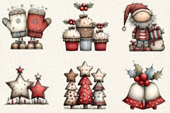 Whimsical Christmas Clipart Bundle - CraftNest - Digital Crafting and Art
