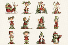 Whimsical Christmas Clipart Bundle - CraftNest - Digital Crafting and Art