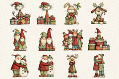 Whimsical Christmas Clipart Bundle - CraftNest - Digital Crafting and Art