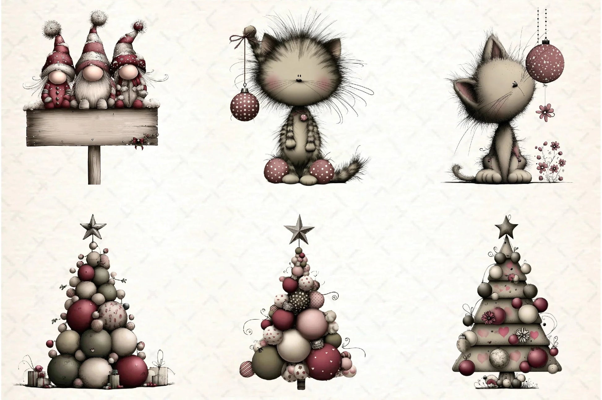 Whimsical Christmas Design Clipart Bundle - CraftNest - Digital Crafting and Art
