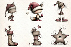 Whimsical Christmas Design Clipart Bundle - CraftNest - Digital Crafting and Art