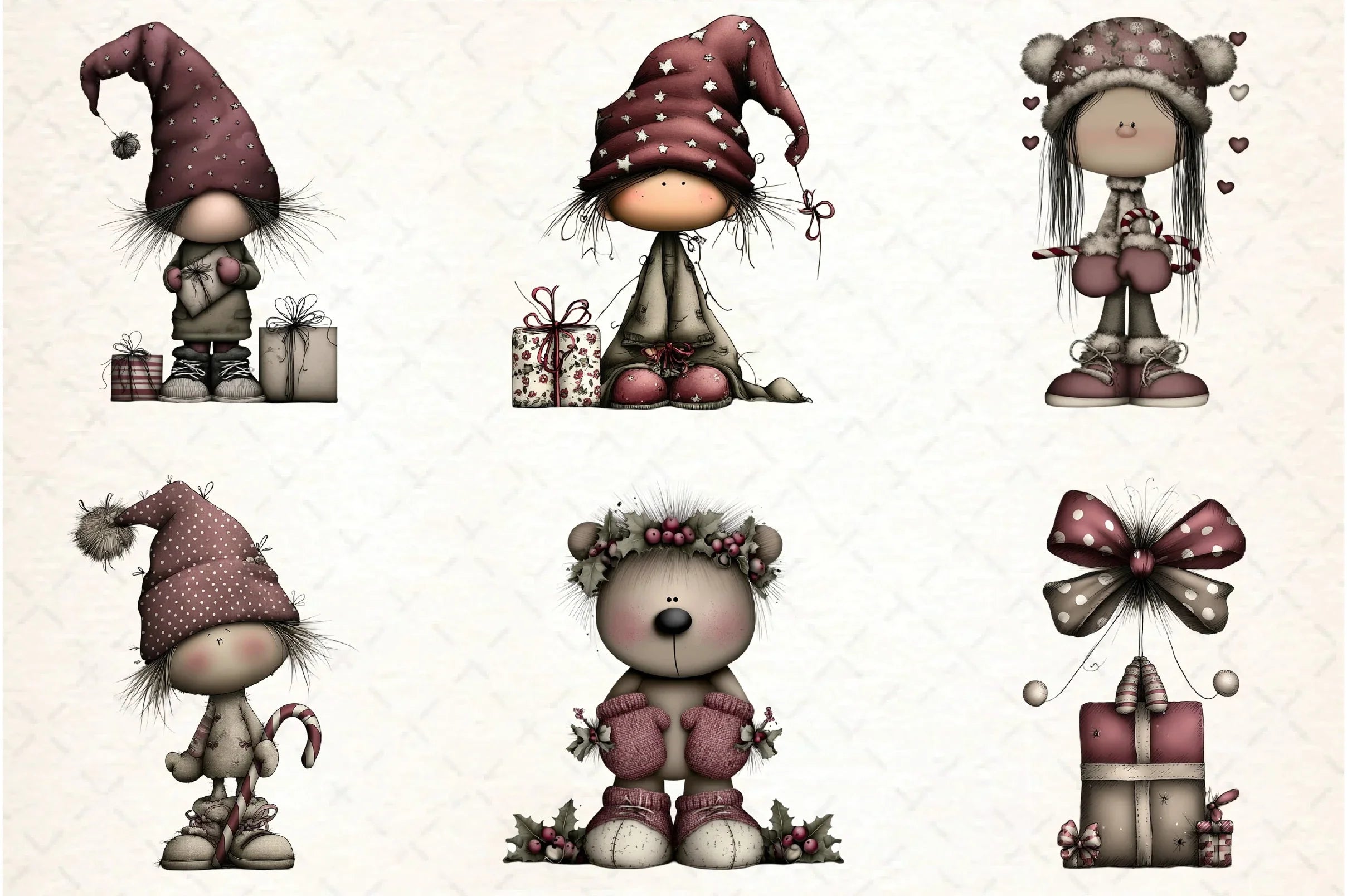 Whimsical Christmas Design Clipart Bundle - CraftNest - Digital Crafting and Art
