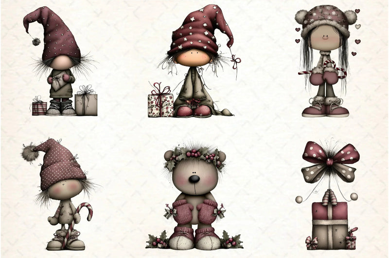 Whimsical Christmas Design Clipart Bundle - CraftNest - Digital Crafting and Art