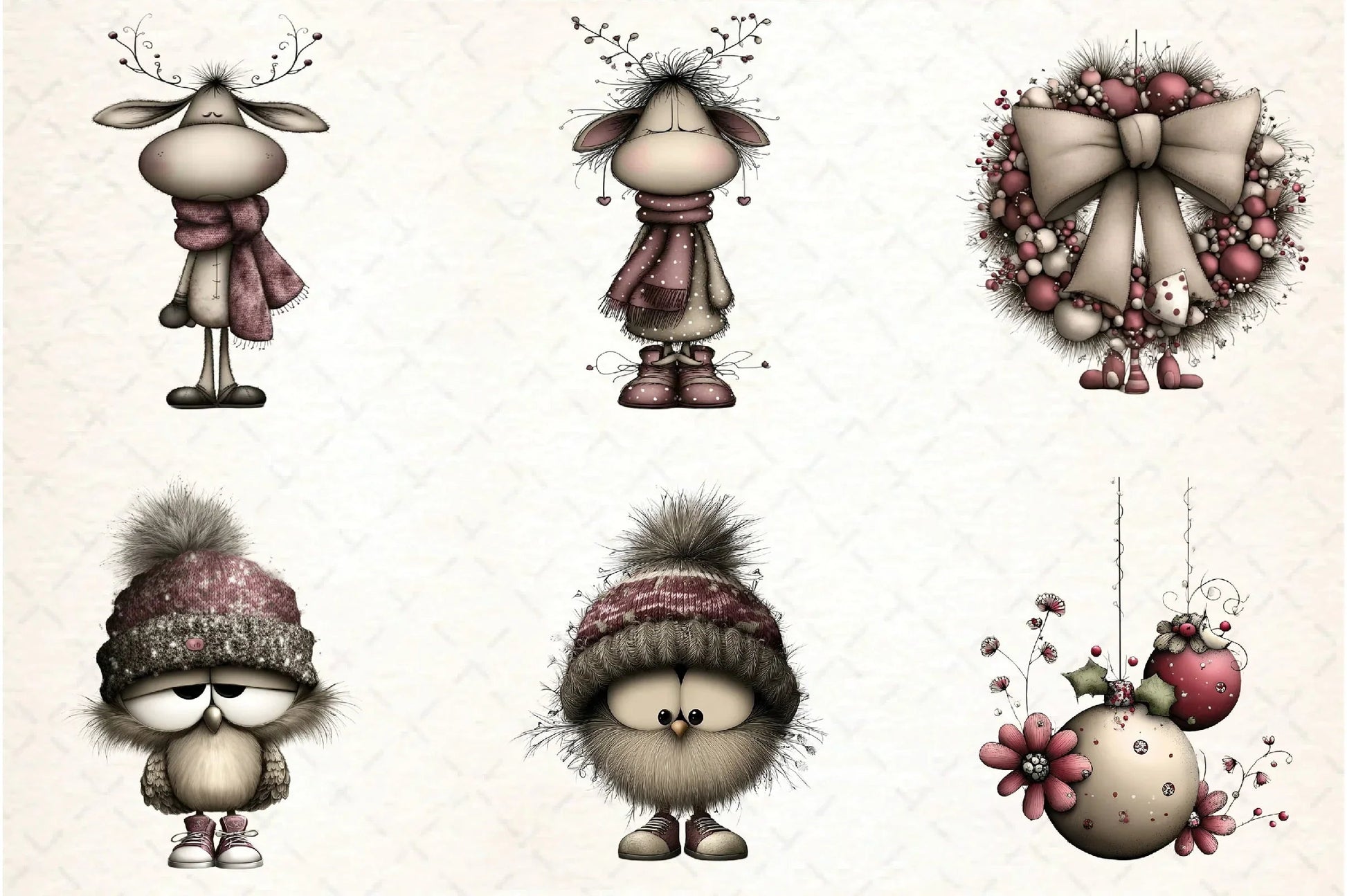 Whimsical Christmas Design Clipart Bundle - CraftNest - Digital Crafting and Art