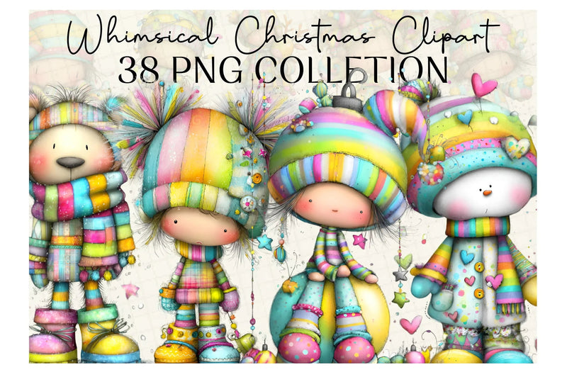 Whimsical Christmas Clipart Bundle - CraftNest - Digital Crafting and Art