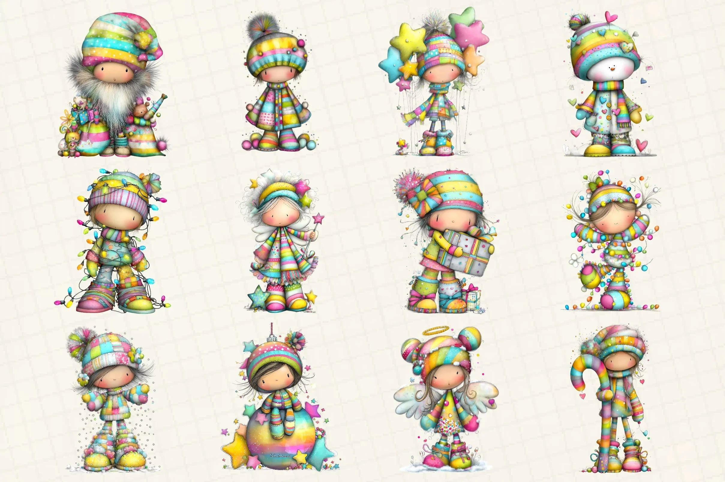 Whimsical Christmas Clipart Bundle - CraftNest - Digital Crafting and Art
