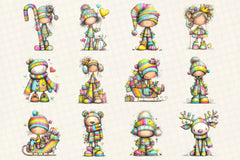Whimsical Christmas Clipart Bundle - CraftNest - Digital Crafting and Art