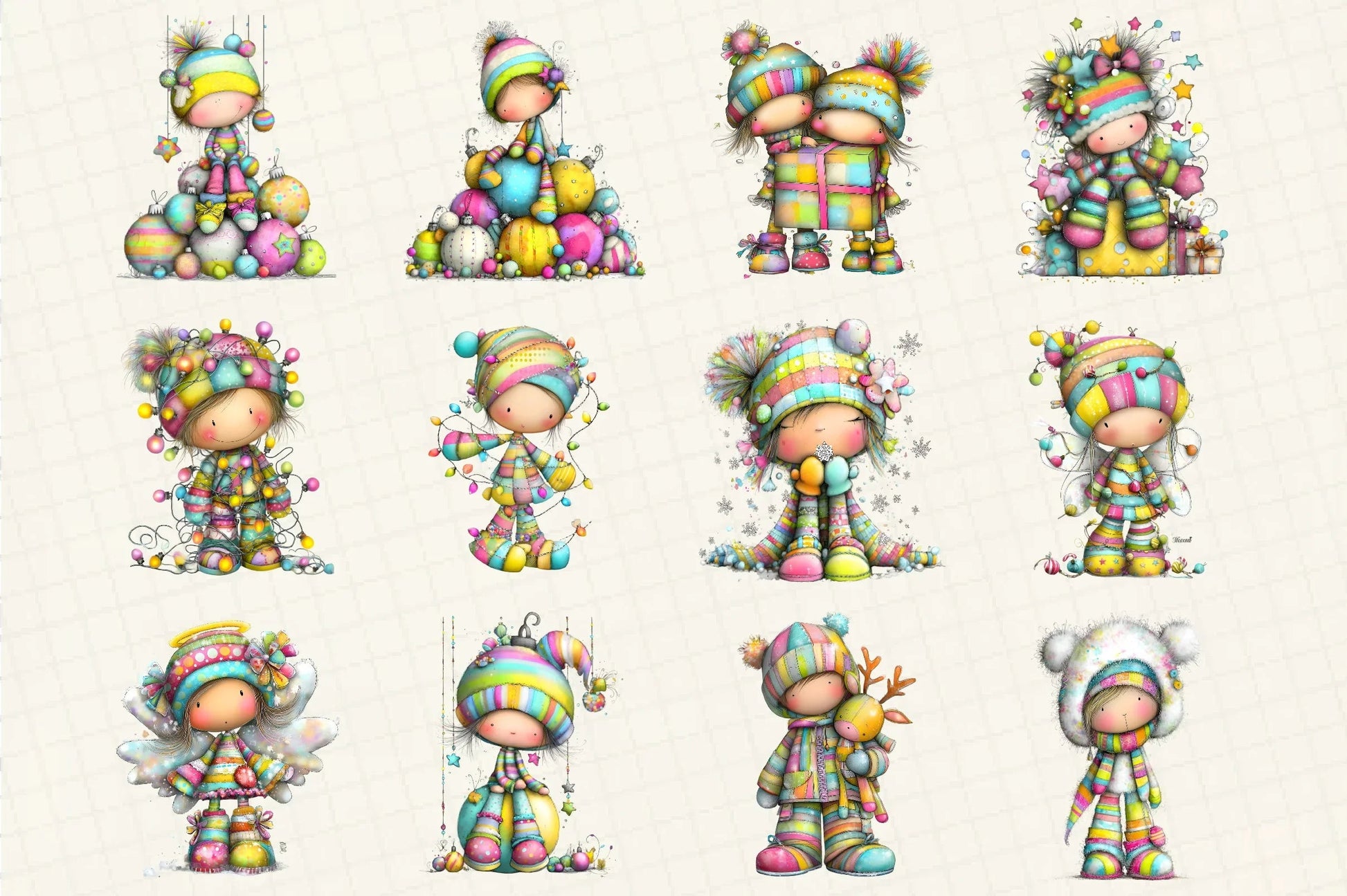 Whimsical Christmas Clipart Bundle - CraftNest - Digital Crafting and Art