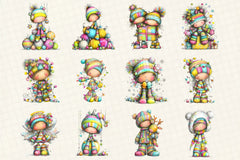 Whimsical Christmas Clipart Bundle - CraftNest - Digital Crafting and Art