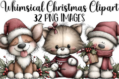Whimsical Christmas Clipart Bundle - CraftNest - Digital Crafting and Art