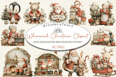 Whimsical Christmas Clipart Bundle - CraftNest - Digital Crafting and Art