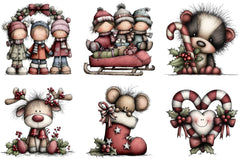 Whimsical Christmas Clipart Bundle - CraftNest - Digital Crafting and Art