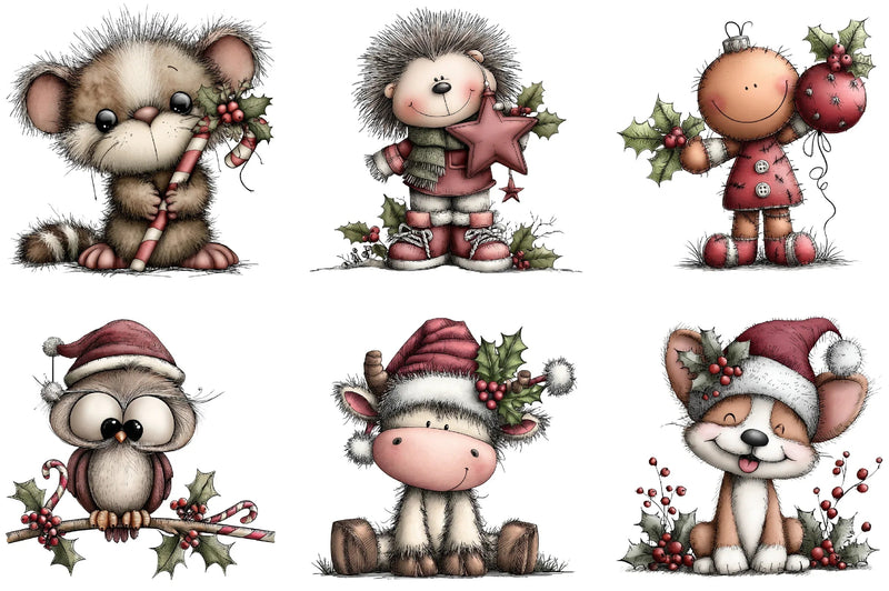 Whimsical Christmas Clipart Bundle - CraftNest - Digital Crafting and Art