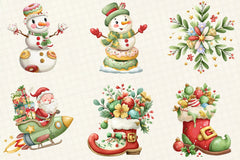 Whimsical Christmas Design Clipart Bundle - CraftNest - Digital Crafting and Art