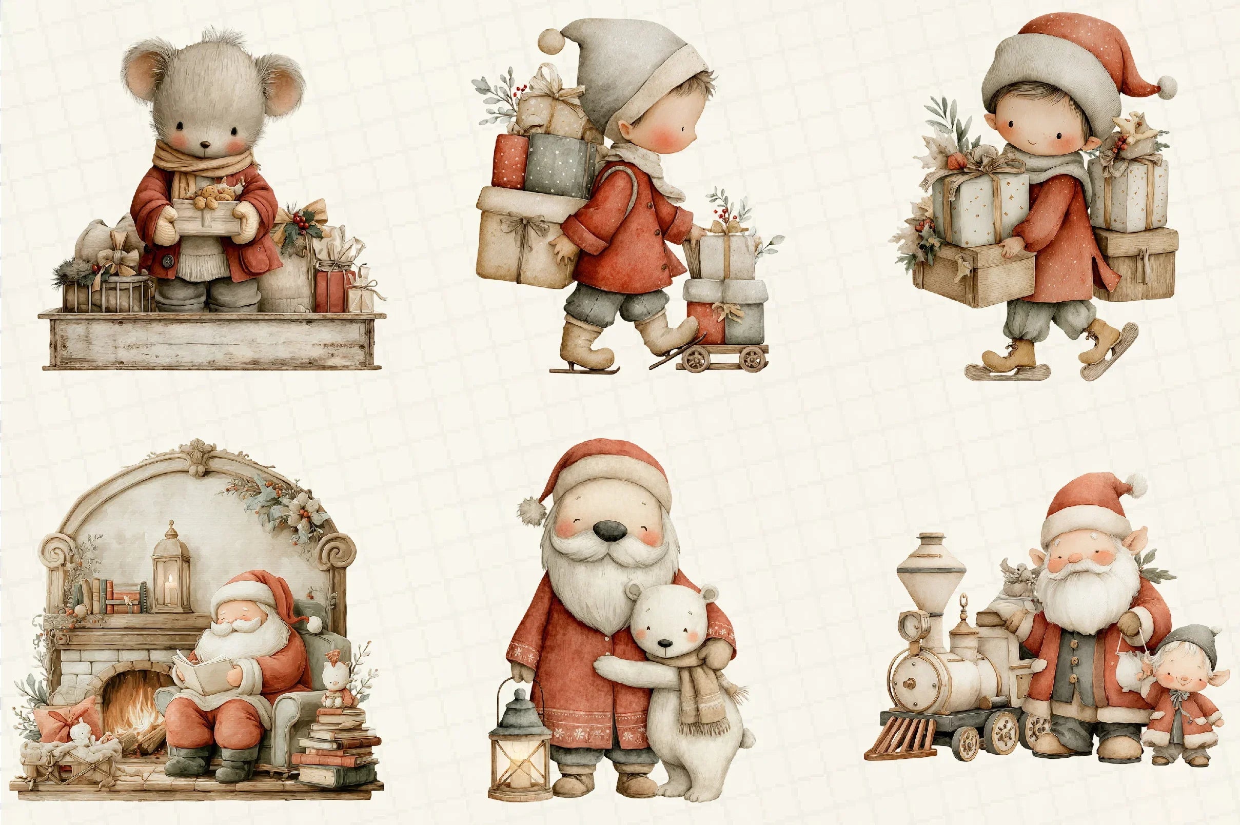Whimsical Christmas Clipart Bundle - CraftNest - Digital Crafting and Art