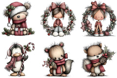 Whimsical Christmas Clipart Bundle - CraftNest - Digital Crafting and Art