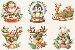 Whimsical Christmas Design Clipart Bundle - CraftNest - Digital Crafting and Art