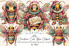 Whimsical Christmas Bee Clipart Bundle
