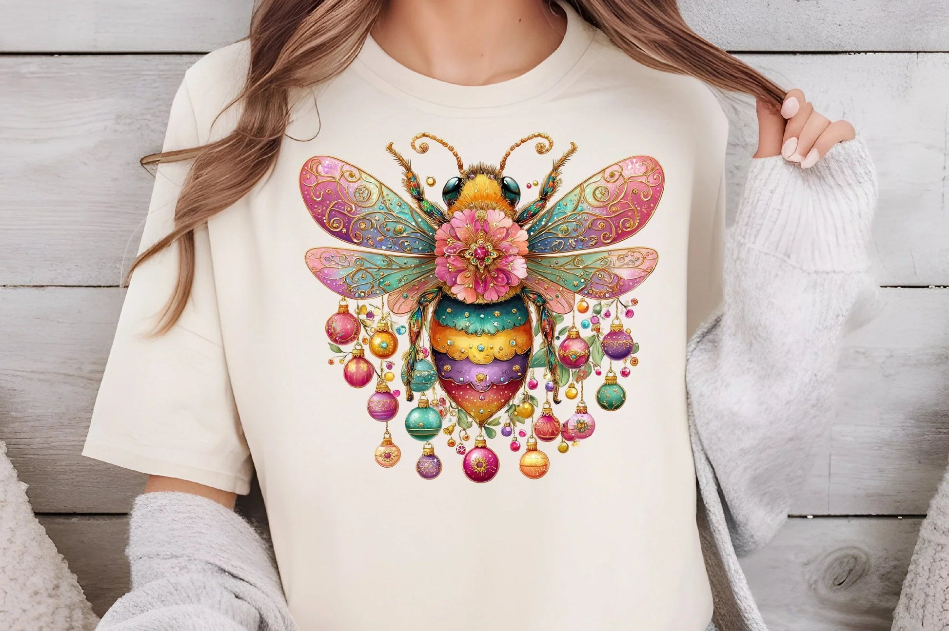 Whimsical Christmas Bee Clipart Bundle - CraftNest - Digital Crafting and Art