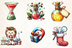 Whimsical Christmas Lab Clipart Bundle - CraftNest - Digital Crafting and Art