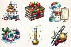 Whimsical Christmas Lab Clipart Bundle - CraftNest - Digital Crafting and Art