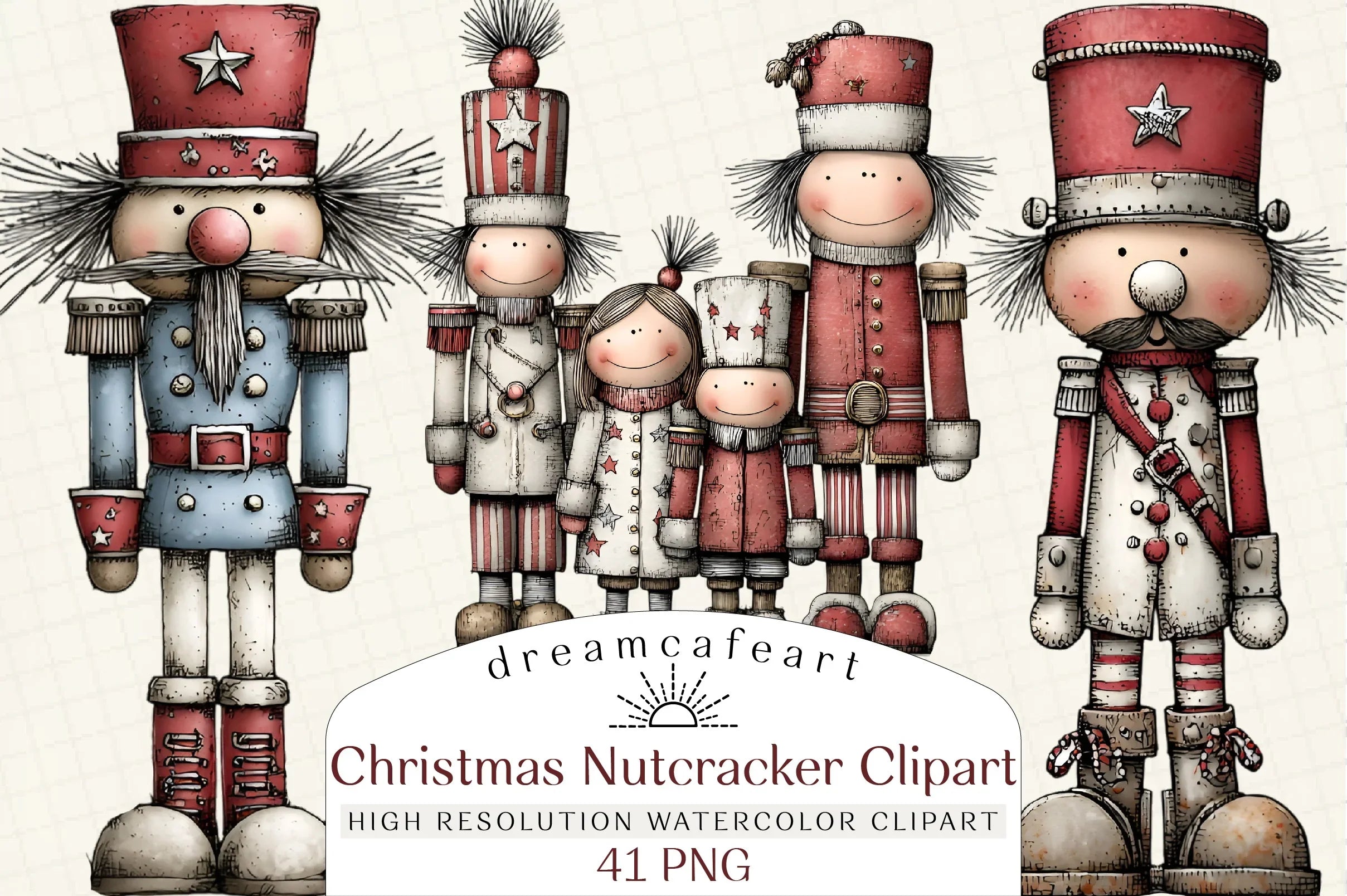 Whimsical Christmas Nutcracker Clipart Bundle - CraftNest - Digital Crafting and Art