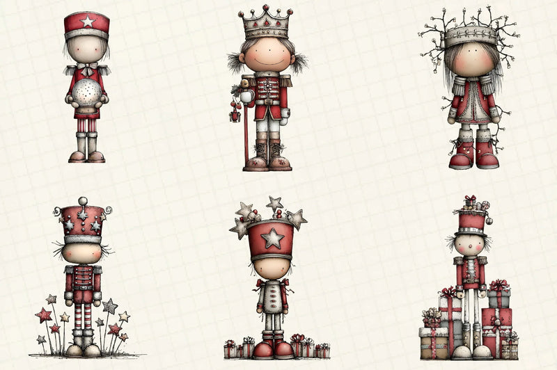 Whimsical Christmas Nutcracker Clipart Bundle - CraftNest - Digital Crafting and Art