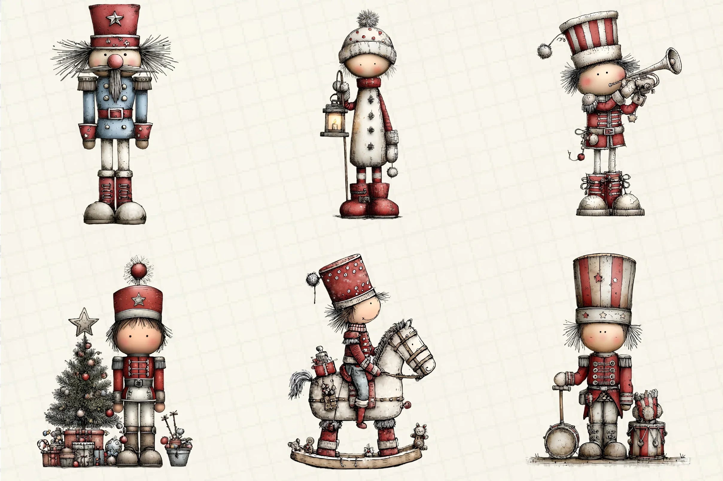 Whimsical Christmas Nutcracker Clipart Bundle - CraftNest - Digital Crafting and Art