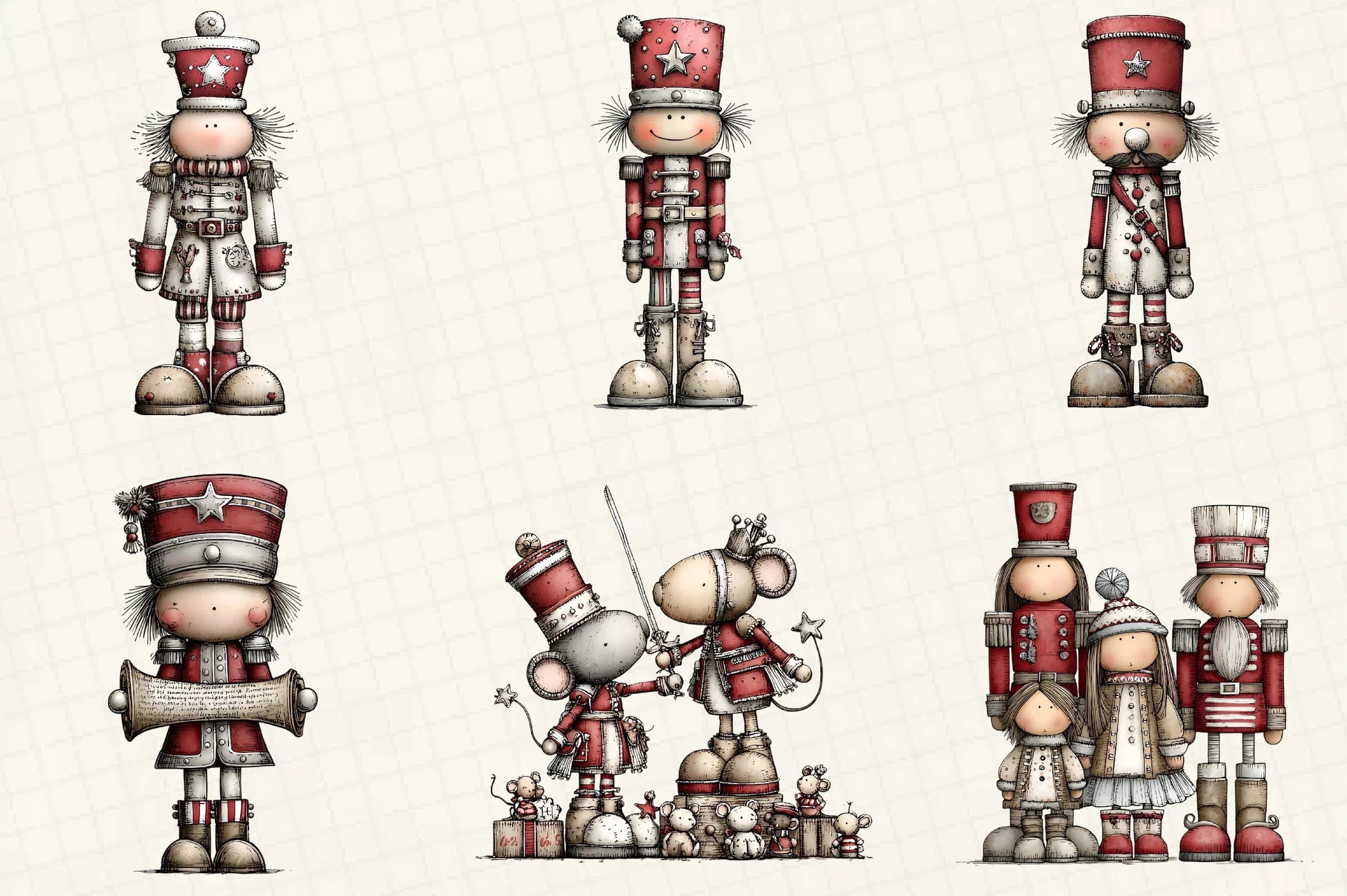 Whimsical Christmas Nutcracker Clipart Bundle - CraftNest - Digital Crafting and Art