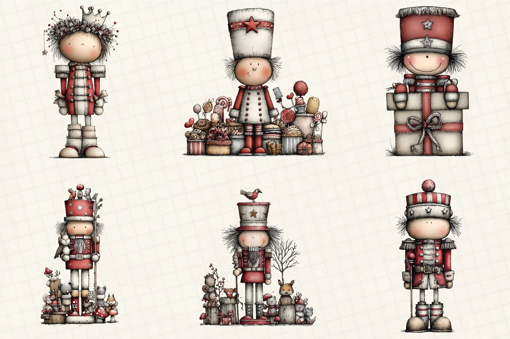 Whimsical Christmas Nutcracker Clipart Bundle - CraftNest - Digital Crafting and Art
