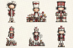 Whimsical Christmas Nutcracker Clipart Bundle - CraftNest - Digital Crafting and Art