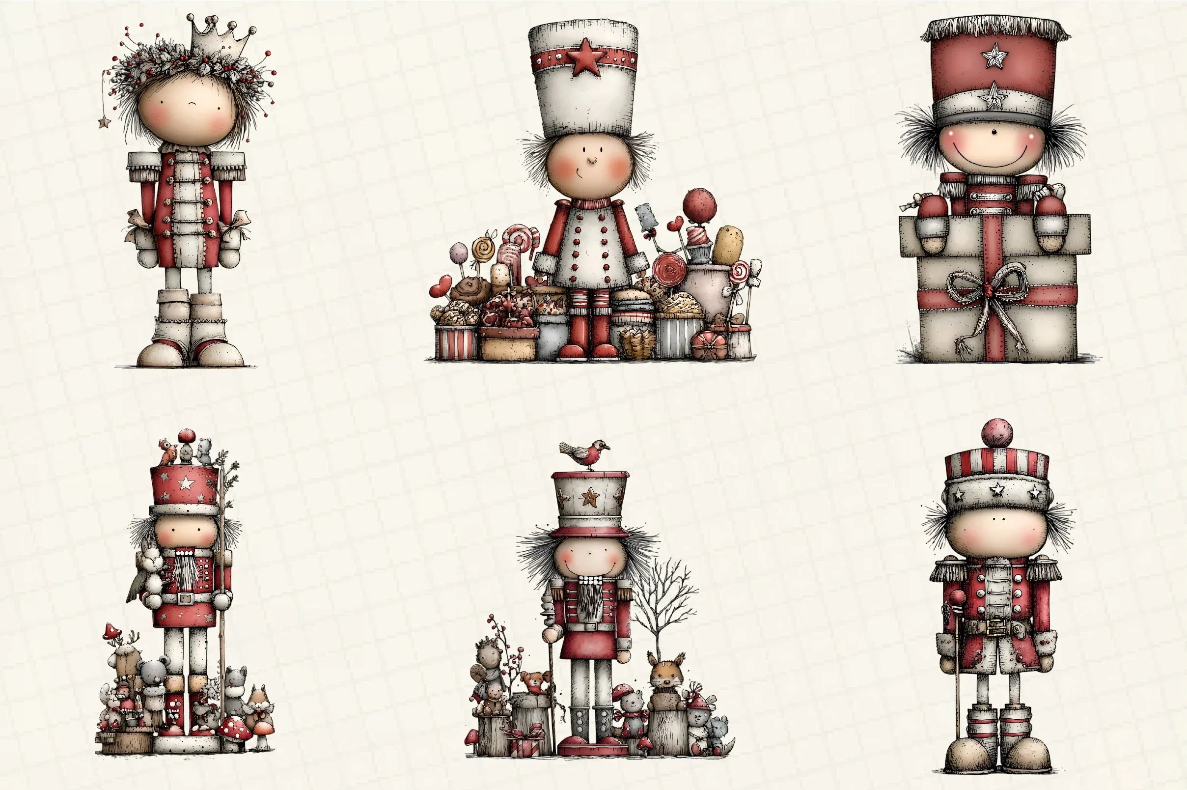 Whimsical Christmas Nutcracker Clipart Bundle - CraftNest - Digital Crafting and Art