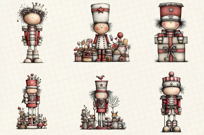 Whimsical Christmas Nutcracker Clipart Bundle - CraftNest - Digital Crafting and Art