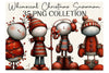 Whimsical Christmas Snowman Clipart Bundle
