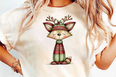 Whimsical Christmas Woodland Animals Clipart Bundle - CraftNest - Digital Crafting and Art