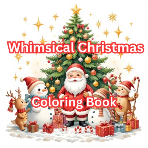 Whimsical Christmas Coloring Books Bundle