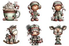 Whimsical Cute Christmas Clipart Bundle - CraftNest - Digital Crafting and Art